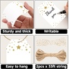 image:imageG2PLUS Gift Tags with String 100PCS White Blank Gift Wrapping Tag 33x22 in Pink Paper for Birthday Wedding Baby Bridal Shower DIY CraftGold Star