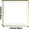 image:imageG2PLUS Gift Tags with String 100PCS White Blank Gift Wrapping Tag 33x22 in Pink Paper for Birthday Wedding Baby Bridal Shower DIY CraftSquare Double Border