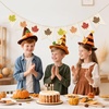 image:imageG2PLUS Glitter Maple Leaf Banner Happy Fall Burlap Banner Thanksgiving Day Decorations PreStrung Rustic Hanging Bunting Garland for Party Decor Harvest Festival and Fall WeddingBeige