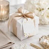 image:imageG2PLUS Gold Foil Dots Gift Tags 50 Pcs White Paper HangTags with String Metallic Gold Dots Present Tags Personalized Blank Labels for Wedding Birthday Party Favors 334216BlankGold Dots