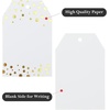 image:imageG2PLUS Gold Foil Dots Gift Tags 50 Pcs White Paper HangTags with String Metallic Gold Dots Present Tags Personalized Blank Labels for Wedding Birthday Party Favors 334216BlankGold Dots