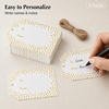 image:imageG2PLUS Gold Foil Dots Gift Tags 50 Pcs White Paper HangTags with String Metallic Gold Dots Present Tags Personalized Blank Labels for Wedding Birthday Party Favors 334216to fromGold Dots