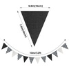 image:imageG2PLUS Green and White Gingham Fabric Bunting Banner 32Ft Cotton Burlap Triangle Garland for Xmas Wedding Dcor Birthday Picnic BBQ Golf Party amp Outdoor CelebrationsBlackWhite