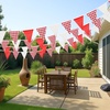image:imageG2PLUS Green and White Gingham Fabric Bunting Banner 32Ft Cotton Burlap Triangle Garland for Xmas Wedding Dcor Birthday Picnic BBQ Golf Party amp Outdoor CelebrationsRedWhite