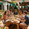 image:imageG2PLUS Green and White Gingham Fabric Bunting Banner 32Ft Cotton Burlap Triangle Garland for Xmas Wedding Dcor Birthday Picnic BBQ Golf Party amp Outdoor CelebrationsGreenWhite