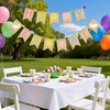 image:imageG2PLUS Happy Easter Burlap Banner Prestrung Colorful Easter Bunny Garland with Pompom Ball Rustic Farmhouse Easter Bunting Banner for Home Mantel Fireplace Party amp Spring DecColorfulEaster