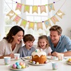 image:imageG2PLUS Happy Easter Burlap Banner Prestrung Colorful Easter Bunny Garland with Pompom Ball Rustic Farmhouse Easter Bunting Banner for Home Mantel Fireplace Party amp Spring DecColorfulEaster