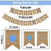 image:imageG2PLUS Happy Easter Burlap Banner Prestrung Colorful Easter Bunny Garland with Pompom Ball Rustic Farmhouse Easter Bunting Banner for Home Mantel Fireplace Party amp Spring DecWhite BlueFathers day