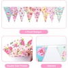 image:imageG2PLUS Hawaiian Bunting Banner 39Ft PreStrung Tropical Party Banner 4 Pack Double Sided Paper Hawaiian Floral Bunting Garland for Luau Birthday Baby Shower Summer Beach Party DecorationsPink Camellia