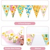 image:imageG2PLUS Hawaiian Bunting Banner 39Ft PreStrung Tropical Party Banner 4 Pack Double Sided Paper Hawaiian Floral Bunting Garland for Luau Birthday Baby Shower Summer Beach Party DecorationsYellow Narcissus