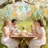 image:imageG2PLUS Hawaiian Bunting Banner 39Ft PreStrung Tropical Party Banner 4 Pack Double Sided Paper Hawaiian Floral Bunting Garland for Luau Birthday Baby Shower Summer Beach Party DecorationsYellow Narcissus