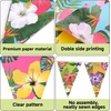 image:imageG2PLUS Hawaiian Bunting Banner 39Ft PreStrung Tropical Party Banner 4 Pack Double Sided Paper Hawaiian Floral Bunting Garland for Luau Birthday Baby Shower Summer Beach Party DecorationsRed Hawaii