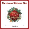 image:imageG2PLUS Merry Christmas Stickers  120 Pcs Red Gold Christmas Gift Stickers 2 Round Xams Label Sticker Cards Envelope Seals for Gift Wrapping Party FavorsChristmasLantern