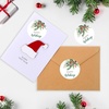 image:imageG2PLUS Merry Christmas Stickers  120 Pcs Red Gold Christmas Gift Stickers 2 Round Xams Label Sticker Cards Envelope Seals for Gift Wrapping Party FavorsHappy Holiday