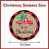image:imageG2PLUS Merry Christmas Stickers  120 Pcs Red Gold Christmas Gift Stickers 2 Round Xams Label Sticker Cards Envelope Seals for Gift Wrapping Party FavorsChristmasTruck
