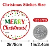 image:imageG2PLUS Merry Christmas Stickers  120 Pcs Red Gold Christmas Gift Stickers 2 Round Xams Label Sticker Cards Envelope Seals for Gift Wrapping Party FavorsChristmasDots
