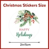 image:imageG2PLUS Merry Christmas Stickers  120 Pcs Red Gold Christmas Gift Stickers 2 Round Xams Label Sticker Cards Envelope Seals for Gift Wrapping Party FavorsHappy Holiday