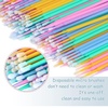image:imageG2PLUS Micro Swabs  100pcs Cotton Swabs for Makeup Black Disposable Applicators Brush for Nails Eyeliner and Lash Tech SuppliesMulticolored