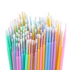 image:imageG2PLUS Micro Swabs  100pcs Cotton Swabs for Makeup Purple Disposable Applicators Brush for Nails Eyeliner and Lash Tech SuppliesMulticolored