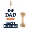 image:imageG2PLUS Mothers Day Gift Tags  50Pcs Happy Mothers Day Tags with String Pink Tuilp Bouquet Gift Tags Hanging Labels for Gift Wrapping Moms Birthday Party FavorsBlue Fathers Day