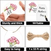 image:imageG2PLUS Mothers Day Gift Tags  50Pcs Happy Mothers Day Tags with String Pink Tuilp Bouquet Gift Tags Hanging Labels for Gift Wrapping Moms Birthday Party FavorsHappy Mothers  Carnation