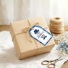 image:imageG2PLUS Mothers Day Gift Tags  50Pcs Happy Mothers Day Tags with String Pink Tuilp Bouquet Gift Tags Hanging Labels for Gift Wrapping Moms Birthday Party FavorsHappy Fathers  Blue Hat