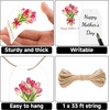 image:imageG2PLUS Mothers Day Gift Tags  50Pcs Happy Mothers Day Tags with String Pink Tuilp Bouquet Gift Tags Hanging Labels for Gift Wrapping Moms Birthday Party FavorsHappy Mothers  Tulip