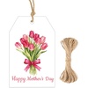 image:imageG2PLUS Mothers Day Gift Tags  50Pcs Happy Mothers Day Tags with String Pink Tuilp Bouquet Gift Tags Hanging Labels for Gift Wrapping Moms Birthday Party FavorsHappy Mothers  Tulip