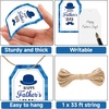 image:imageG2PLUS Mothers Day Gift Tags  50Pcs Happy Mothers Day Tags with String Pink Tuilp Bouquet Gift Tags Hanging Labels for Gift Wrapping Moms Birthday Party FavorsHappy Fathers  Blue Hat