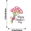 image:imageG2PLUS Mothers Day Gift Tags  50Pcs Happy Mothers Day Tags with String Pink Tuilp Bouquet Gift Tags Hanging Labels for Gift Wrapping Moms Birthday Party FavorsHappy Mothers  Carnation