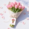 image:imageG2PLUS Mothers Day Gift Tags  50Pcs Happy Mothers Day Tags with String Pink Tuilp Bouquet Gift Tags Hanging Labels for Gift Wrapping Moms Birthday Party FavorsHappy Mothers  Tulip