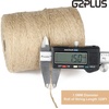 image:imageG2PLUS Natural Jute Twine 15MM 984 Feet Gift Wrapping Twine String 2 Ply Thin Brown Hemp String for DIY Arts amp Crafts Garden Plants Crochet Macrame ChristmasBrown 15mm 984ft Pack of 2