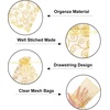 image:imageG2PLUS Organza Gift Bags 4x6 Inches  50Pcs Sheer Mesh Organza Bags with Gold Rattan Printed Drawstring Tulle Jewelry Pouches for Wedding Christmas Party FavorsGold  5x7 inches