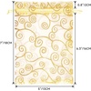 image:imageG2PLUS Organza Gift Bags 4x6 Inches  50Pcs Sheer Mesh Organza Bags with Gold Rattan Printed Drawstring Tulle Jewelry Pouches for Wedding Christmas Party FavorsGold  5x7 inches