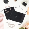 image:imageG2PLUS Pink Velvet Jewelry Pouches 20PCS Small Velvet Gift Bags with Drawstring Christmas Gift Bags for Wedding Favors Candy Bag Party Favors 47x59Black