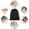 image:imageG2PLUS Pink Velvet Jewelry Pouches 20PCS Small Velvet Gift Bags with Drawstring Christmas Gift Bags for Wedding Favors Candy Bag Party Favors 47x59Black