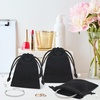image:imageG2PLUS Pink Velvet Jewelry Pouches 20PCS Small Velvet Gift Bags with Drawstring Christmas Gift Bags for Wedding Favors Candy Bag Party Favors 47x59Black