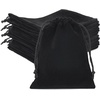 image:imageG2PLUS Pink Velvet Jewelry Pouches 20PCS Small Velvet Gift Bags with Drawstring Christmas Gift Bags for Wedding Favors Candy Bag Party Favors 47x59Black