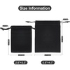 image:imageG2PLUS Pink Velvet Jewelry Pouches 20PCS Small Velvet Gift Bags with Drawstring Christmas Gift Bags for Wedding Favors Candy Bag Party Favors 47x59Black