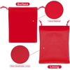 image:imageG2PLUS Pink Velvet Jewelry Pouches 20PCS Small Velvet Gift Bags with Drawstring Christmas Gift Bags for Wedding Favors Candy Bag Party Favors 47x59Red