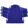 image:imageG2PLUS Pink Velvet Jewelry Pouches 20PCS Small Velvet Gift Bags with Drawstring Christmas Gift Bags for Wedding Favors Candy Bag Party Favors 47x59Royal Blue