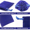 image:imageG2PLUS Pink Velvet Jewelry Pouches 20PCS Small Velvet Gift Bags with Drawstring Christmas Gift Bags for Wedding Favors Candy Bag Party Favors 47x59Royal Blue