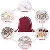 image:imageG2PLUS Pink Velvet Jewelry Pouches 20PCS Small Velvet Gift Bags with Drawstring Christmas Gift Bags for Wedding Favors Candy Bag Party Favors 47x59Wine Red