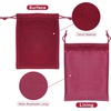 image:imageG2PLUS Pink Velvet Jewelry Pouches 20PCS Small Velvet Gift Bags with Drawstring Christmas Gift Bags for Wedding Favors Candy Bag Party Favors 47x59Wine Red