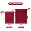 image:imageG2PLUS Pink Velvet Jewelry Pouches 20PCS Small Velvet Gift Bags with Drawstring Christmas Gift Bags for Wedding Favors Candy Bag Party Favors 47x59Wine Red
