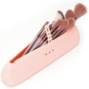 image:imageG2PLUS Portable Makeup Brush Holder Silicone Cosmetic Bags Snapon Strap Makeup Brush Case Travel Essentials Soft and Sleek Makeup Brush Pouch for Travel and Daily Use 85x 18x 23