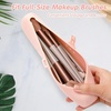 image:imageG2PLUS Portable Makeup Brush Holder Silicone Cosmetic Bags Snapon Strap Makeup Brush Case Travel Essentials Soft and Sleek Makeup Brush Pouch for Travel and Daily Use 85x 18x 23