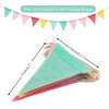 image:imageG2PLUS PreStrung Burlap Pennant Banners 39Ft Green Fabric Triangle Flag Bunting 36Pcs Pennant Banner Flags Garland for Golf Theme Party Birthday Wedding Baby Shower Party Decorations6 Color