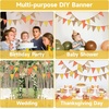 image:imageG2PLUS PreStrung Burlap Pennant Banners 39Ft Green Fabric Triangle Flag Bunting 36Pcs Pennant Banner Flags Garland for Golf Theme Party Birthday Wedding Baby Shower Party DecorationsOrange and Yellow