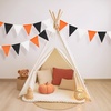 image:imageG2PLUS PreStrung Burlap Pennant Banners 39Ft Green Fabric Triangle Flag Bunting 36Pcs Pennant Banner Flags Garland for Golf Theme Party Birthday Wedding Baby Shower Party DecorationsBlack and Orange